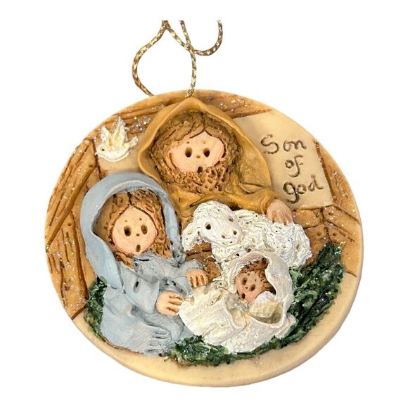 Vintage La Berge Christmas‎ Handmade Ornament Lot Of 3 Nativity Angel - Picture 4 of 6